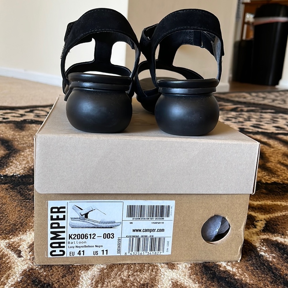 New Camper Balloon sandals, US11 EU41, black